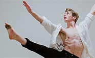 Student dancing in dance studio-small